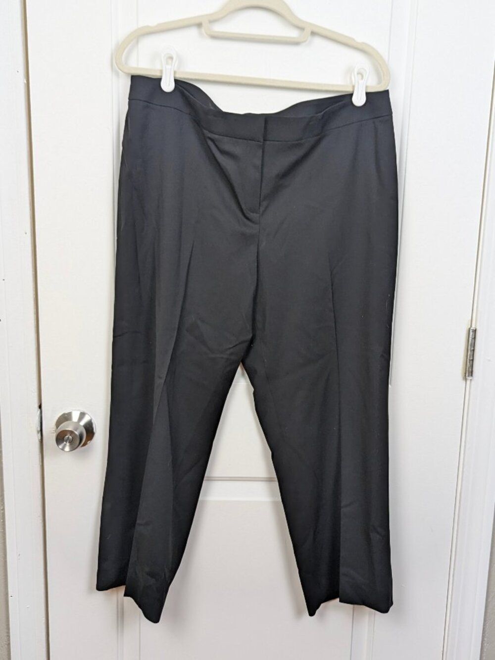 Lafayette 148 New York | NWT Black Barrow Cropped Trousers Petite Size 16